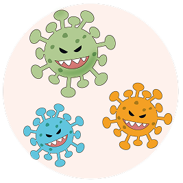 Has organisms in the body that may cause disease